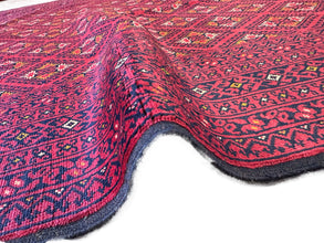 7x5 Hand-Knotted Afghan Rug – Nomad Collection Design