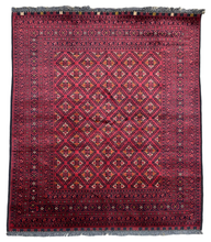 7x5 Hand-Knotted Afghan Rug – Nomad Collection Design