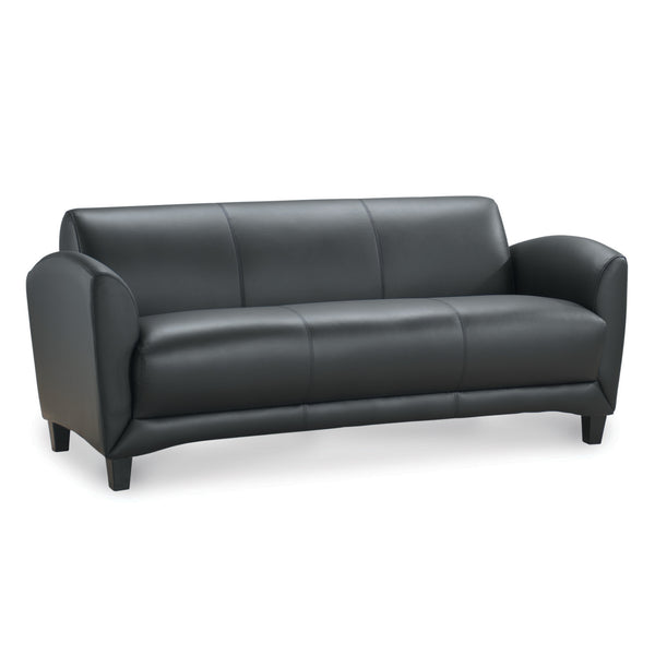 OfficeSource | Manhattan | Sofa with Black Wood Legs