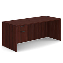 OfficeSource OS Laminate Collection Single 3/4 Pedestal Desk - 71'' x 30''
