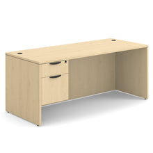 OfficeSource OS Laminate Collection Single 3/4 Pedestal Desk - 71'' x 30''