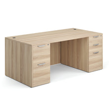 OfficeSource | OS Laminate | Double Full Pedestal Desk - 71'' x 36''