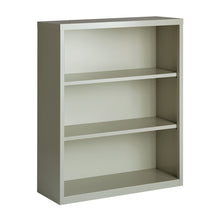 OfficeSource Steel Bookcase Collection 3 Shelf Metal Bookcase, 42'' High