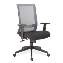 OfficeSource | Interchangeable | Mesh High Back Task Chair with Black Base