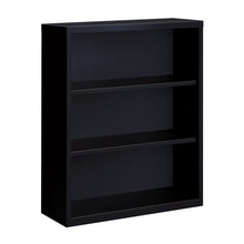OfficeSource Steel Bookcase Collection 3 Shelf Metal Bookcase, 42'' High