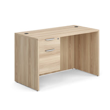 OfficeSource OS Laminate Collection Single 3/4 Pedestal Desk - 48'' x 24''