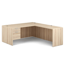 OfficeSource OS Laminate Collection Single 3/4 Pedestal ''L'' Desk - 71'' x 36''