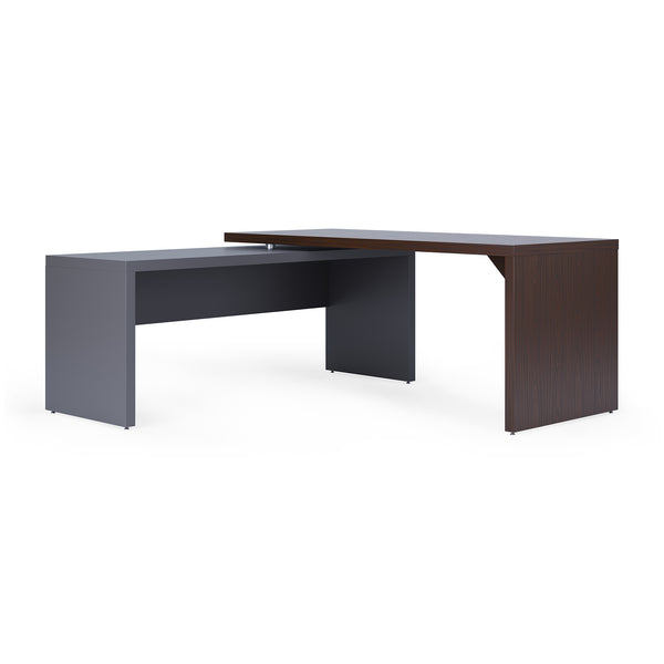 OfficeSource | Lucca | L Shape Desk with Reversible Return