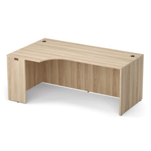 OfficeSource | OS Laminate | Left Desk Shell with Corner Extension