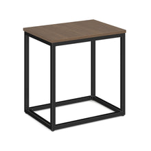 Lenox 22'' x 16'' Rectangular  Side Table with Black Metal Base