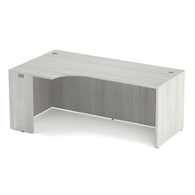 OfficeSource | OS Laminate | Left Desk Shell with Corner Extension