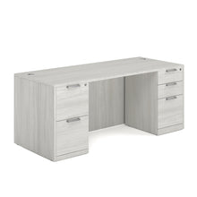 OfficeSource OS Laminate Collection Double Full Pedestal Desk - 71'' x 30''