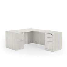 OfficeSource | OS Laminate | Double Full Pedestal ''L'' Desk - 60'' x 30''