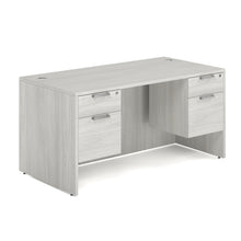 OfficeSource OS Laminate Collection Double 3/4 Pedestal Desk - 60'' x 30''
