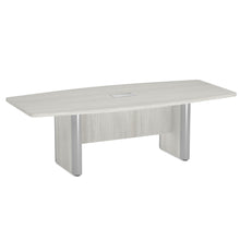 OfficeSource | OS Conference Tables | Boat Shaped Conference Table with Elliptical Base - 8'