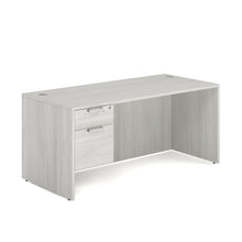 OfficeSource OS Laminate Collection Single 3/4 Pedestal Desk - 66'' x 30''