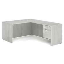 OfficeSource OS Laminate Collection Single 3/4 Pedestal ''L'' Desk - 60'' x 30''
