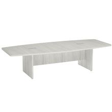 OfficeSource | OS Conference Tables | Boat Shaped Conference Table with Slab Base - 10'