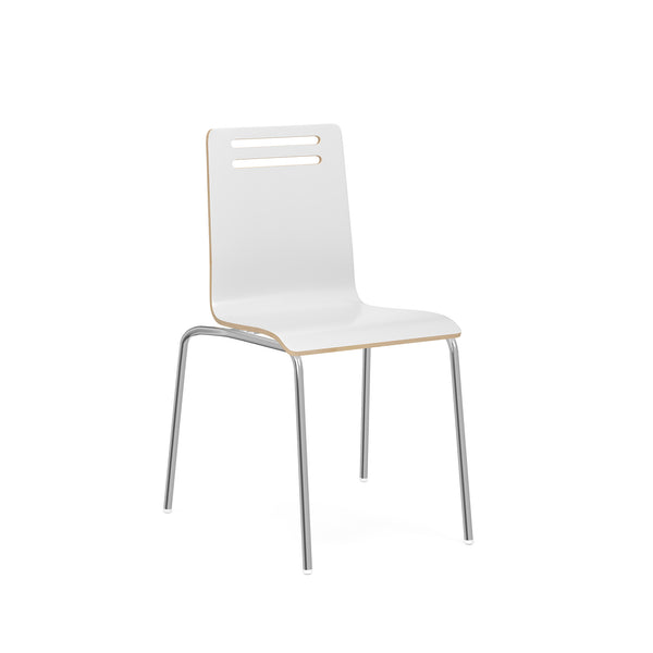 OfficeSource | Rowan | Square Bentwood Standard Height Café Chair - Set of 2