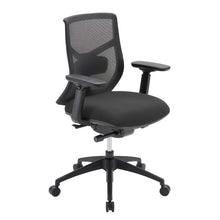 OfficeSource Starlight Mid Back Luxe Task Chair with Black Frame and Seat Slider