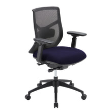 OfficeSource Starlight Mid Back Luxe Task Chair with Black Frame and Seat Slider