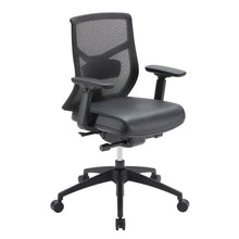 OfficeSource Starlight Mid Back Luxe Task Chair with Black Frame and Seat Slider