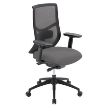 OfficeSource Starlight High Back Luxe Task Chair with Black Frame and Seat Slider