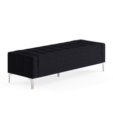 OfficeSource Draper Bench with Metal Legs