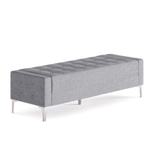 OfficeSource Draper Bench with Metal Legs