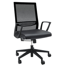 OfficeSource | Oslo | Mid-Back Mesh Conference Chair with Fixed Arms