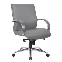 OfficeSource | Prestige | Executive Mid Back Chair w/Chrome Frame & Base