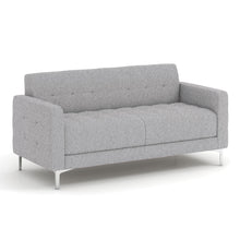 OfficeSource | Draper | Sofa with Silver Metal Legs