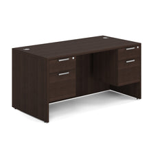 OfficeSource OS Laminate Collection Double 3/4 Pedestal Desk - 60'' x 30''