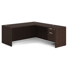OfficeSource | OS Laminate Collection | Single 3/4 Pedestal ''L'' Desk - 71'' x 30''
