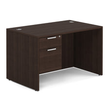 OfficeSource OS Laminate Collection Single 3/4 Pedestal Desk - 48'' x 30''