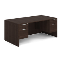 OfficeSource | OS Laminate | Double 3/4 Pedestal Desk - 71'' x 36''