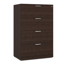 OfficeSource | OS Laminate Lateral Files | 4 Drawer Lateral File Cabinet