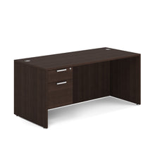 OfficeSource OS Laminate Collection Single 3/4 Pedestal Desk - 66'' x 30''