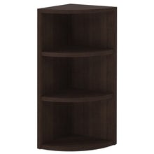 OfficeSource | OS Laminate | Corner Bookcase