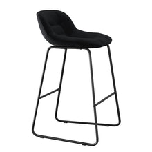 Jaden Half-back Fabric Stool - Set of 2