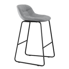 Jaden Half-back Fabric Stool - Set of 2