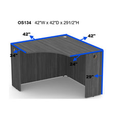 OfficeSource | OS Laminate | 42''W Corner Desk Shell