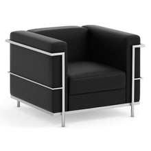OfficeSource | Madison | Club Chair with Chrome Frame