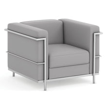 OfficeSource | Madison | Club Chair with Chrome Frame