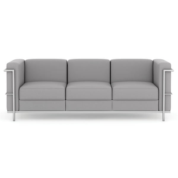 OfficeSource | Madison | Sofa with Chrome Frame