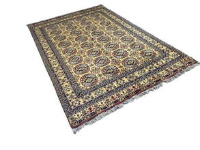 7x10 Silk Road Collection Rug – Handmade Afghan Wool Carpet