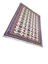 7x10 Afghan Caravan Collection Rug – Tribal Red & Black Wool