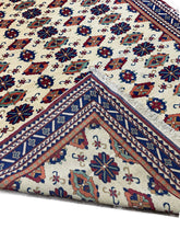 7x10 Afghan Caravan Collection Rug – Tribal Red & Black Wool