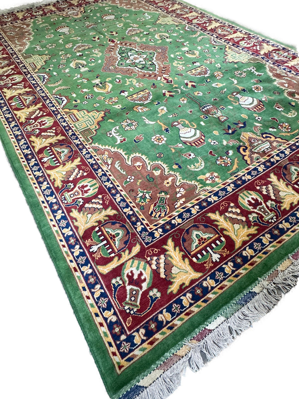 7x10 Hand-Knotted Afghan Rug – Nomad Collection Design