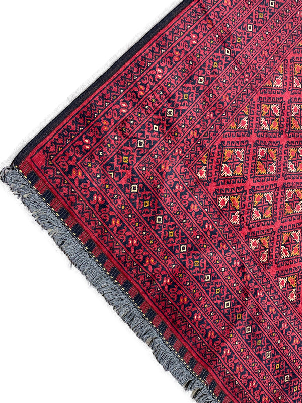 7x5 Hand-Knotted Afghan Rug – Nomad Collection Design